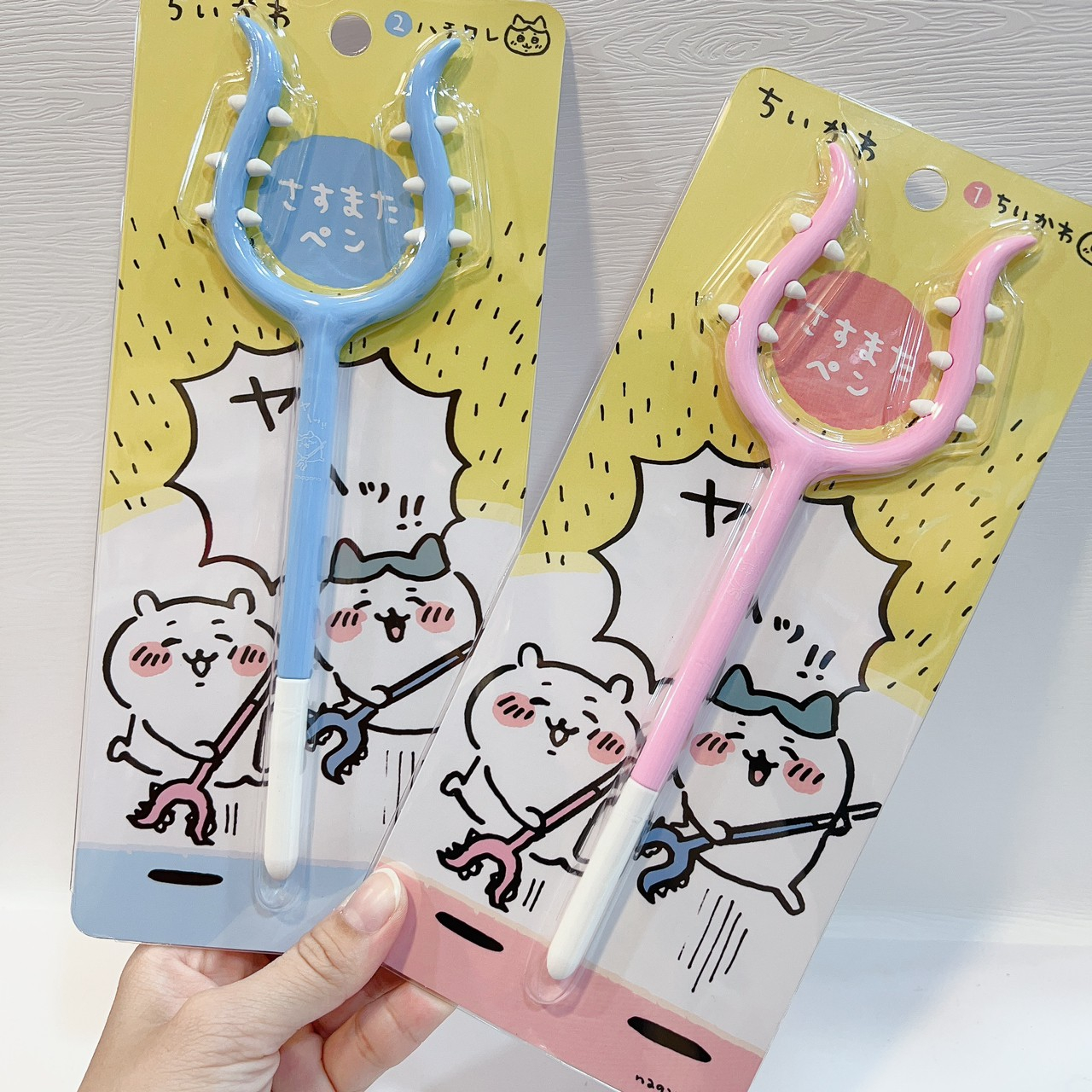 艾德雜貨 日本正版 吉伊卡哇 小可愛與小八貓的討伐武器造型筆 Chiikawa 小可愛 小八貓 原子筆