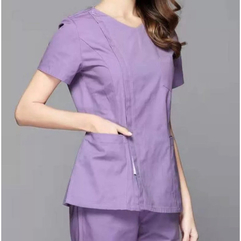 護士服、手術房紫色刷手衣服一套L碼