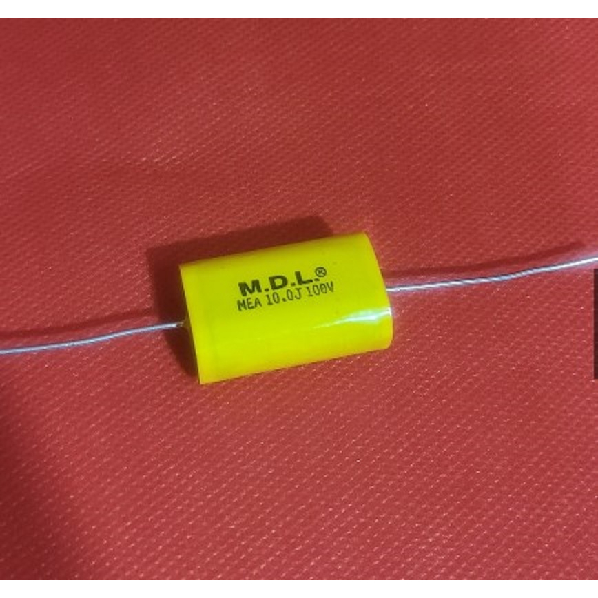 MEF(MEA)圓扁形10uF100V無極性聚酯金屬皮膜電容喇叭電容(中音用)