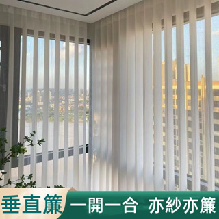 🏡客製化 垂直百葉簾 豎百葉 窗簾 夢幻垂直遮陽 隔斷簾 半透光 全遮光 可調光簾 垂直簾 百葉簾 紗簾 透光不透人