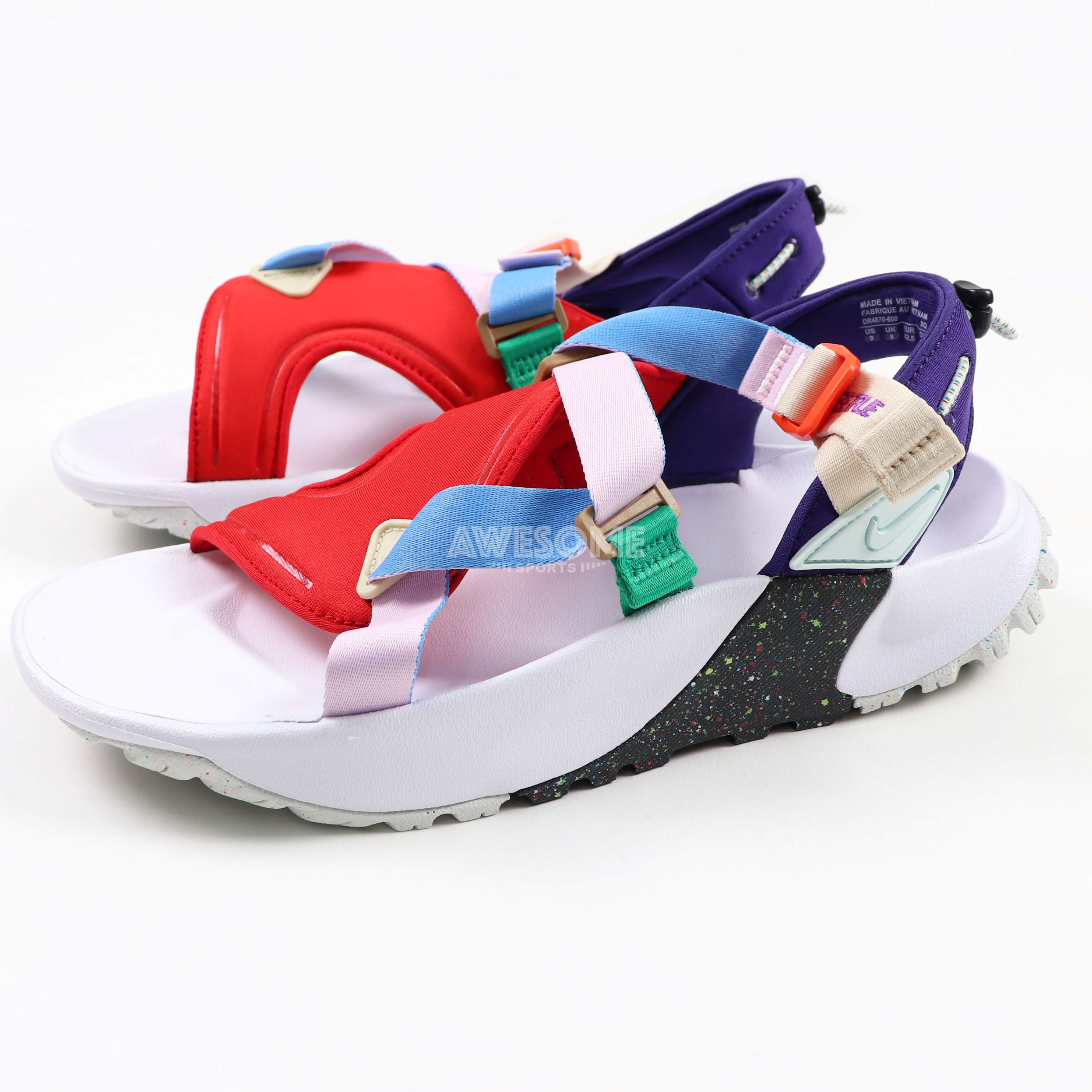 [歐鉉]NIKE ONEONTA BETRUE 白紅紫 涼鞋 拖鞋 休閒鞋 男女鞋 DR4870-600