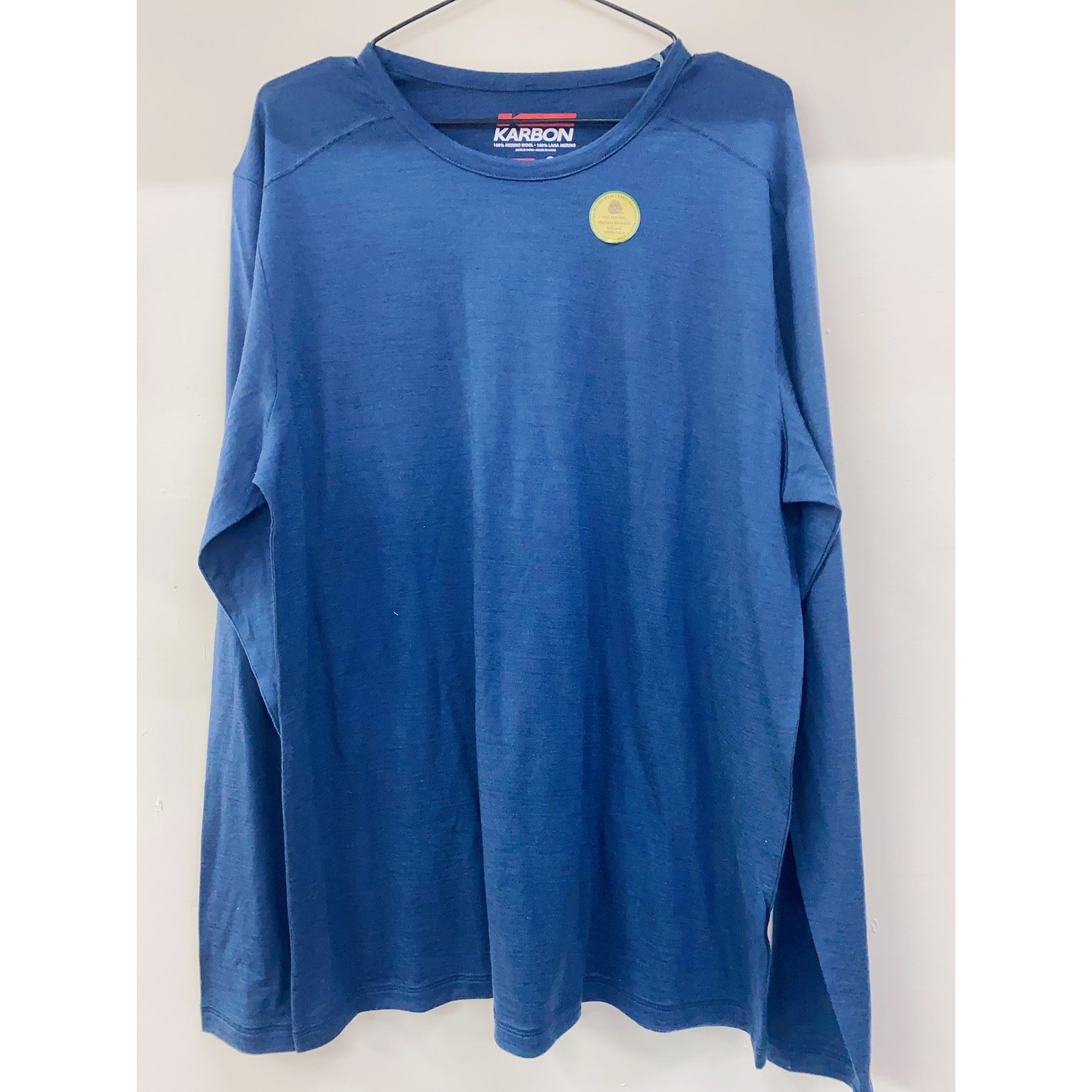 KARBON 男美麗諾羊毛長袖上衣 #1048027