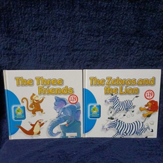 英文童書故事書 The zebras and the lion 及 The three friends