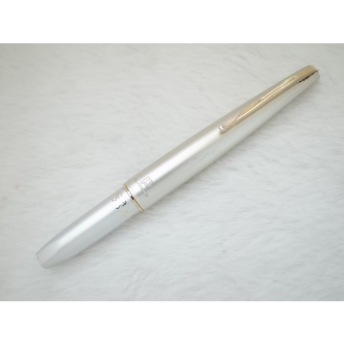 B360 白金 日本製 全鋁桿短鋼筆 18k 細字尖(後期3號尖)