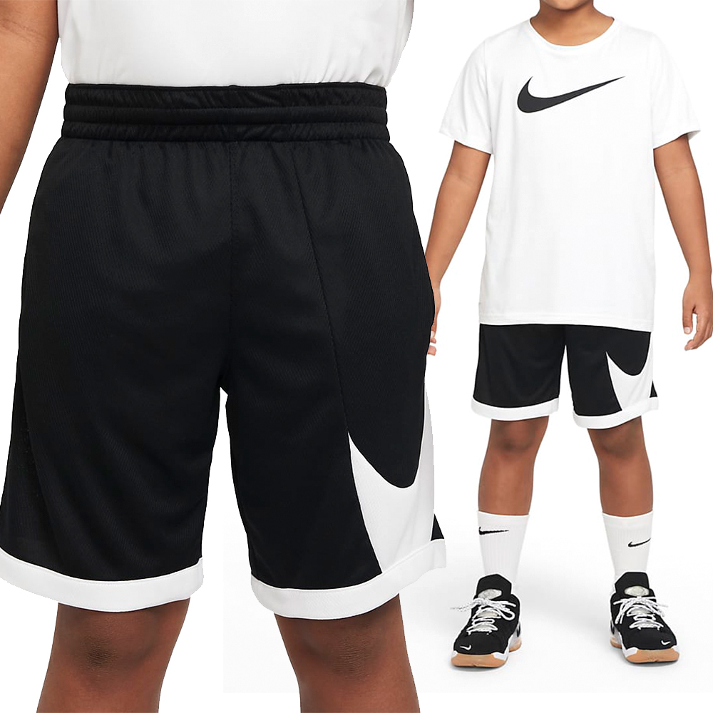 Nike B NK DF HBR BASKETBALL SHORT 大童 黑 休閒 運動 短褲 DM8186-010
