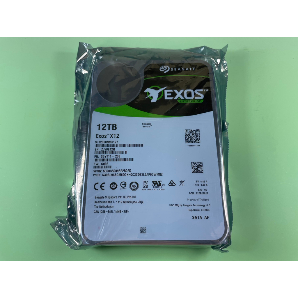 【現貨熱銷，台北24H出貨】全新Seagate 12TB 【Exos X12】3.5吋 NAS硬碟 / 企業級硬碟