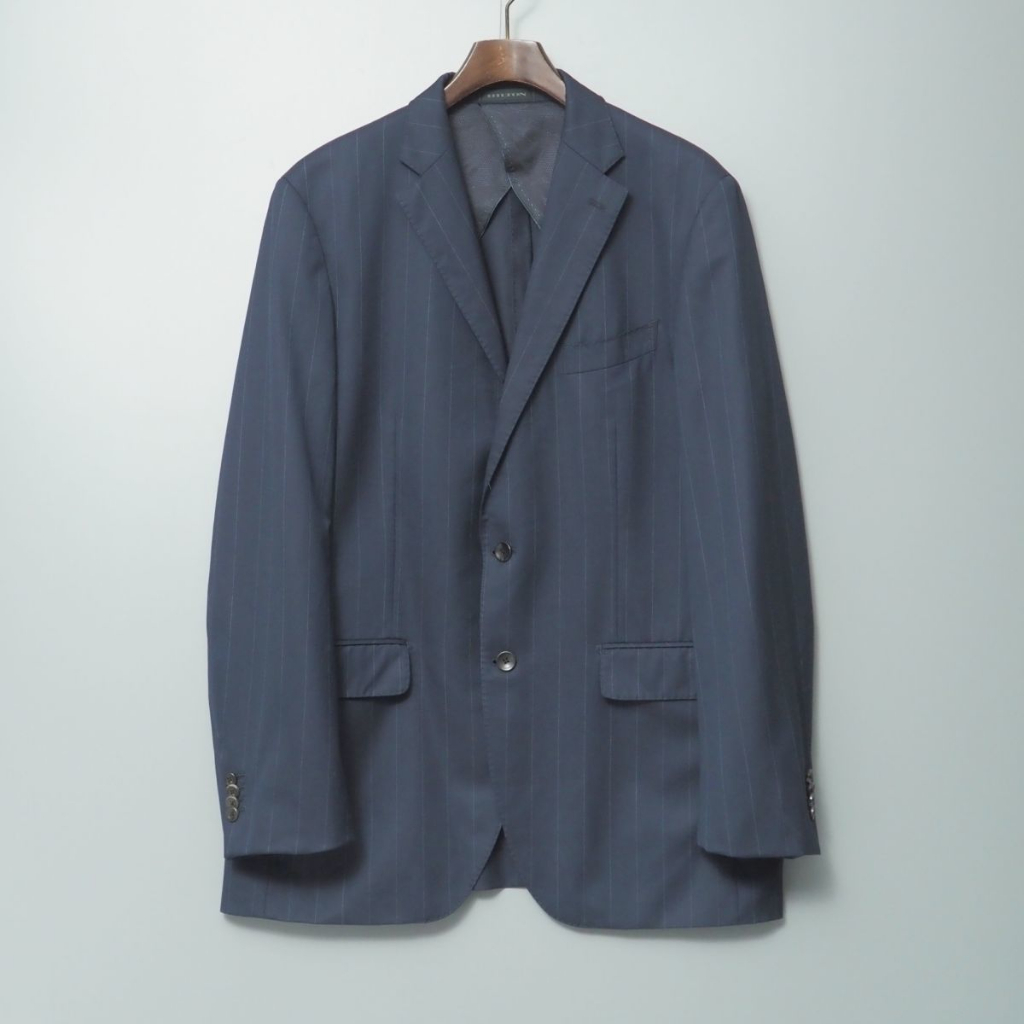 頂級面料! Hilton Colombo SUPER130'S Navy Blazer #西裝外套 #紳士穿搭