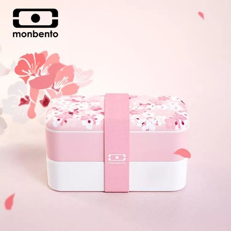 法國Monbento原創雙層便當盒櫻花粉
