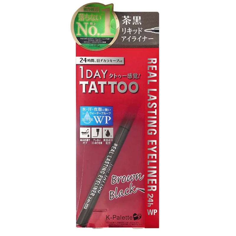 K-palette 1DAY TATTOO 眼線液筆 茶黑款