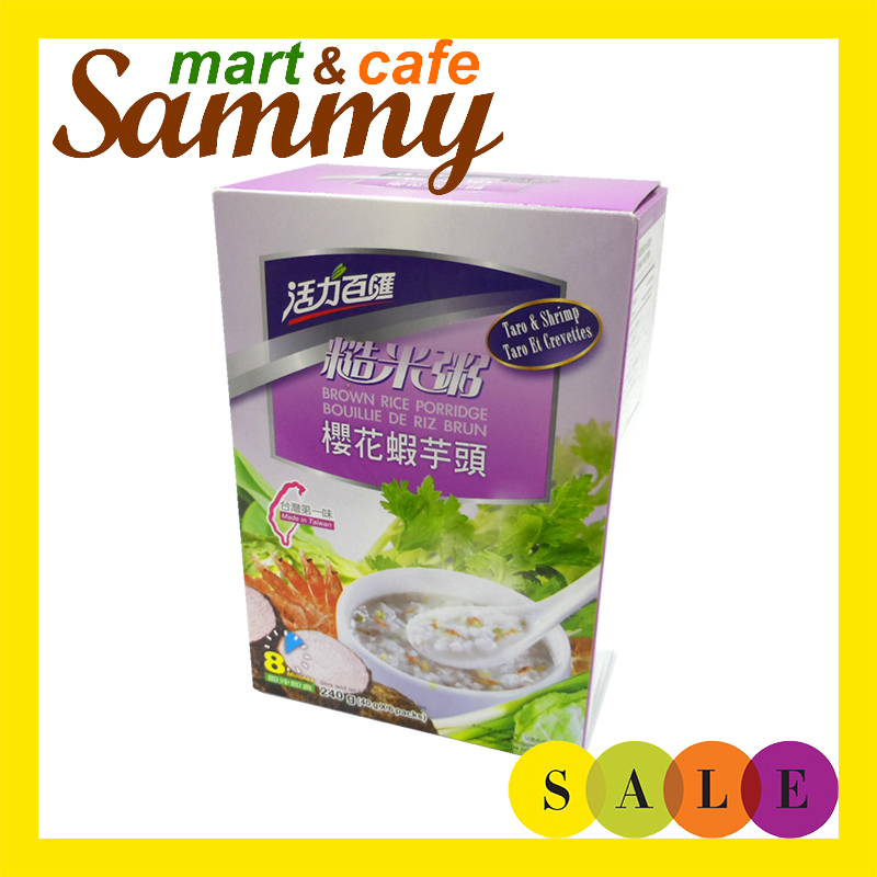 《Sammy mart》健康時代天然櫻花蝦芋頭糙米粥(6包)/