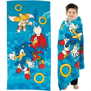 預購🚀美國正貨🚀美國專櫃 Sonic 音速小子 兒童 浴巾 毛巾 純棉 Franco