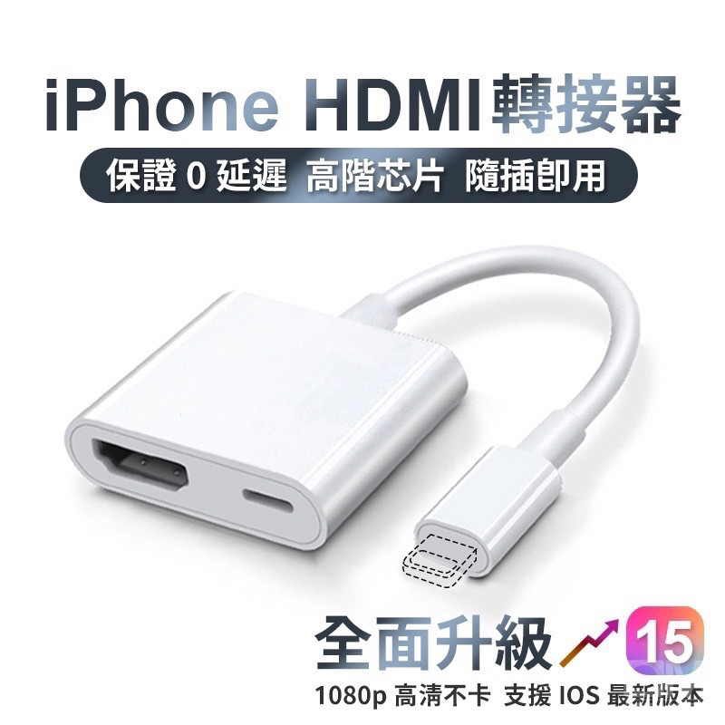iPhone HDMI轉接器 手機轉電視螢幕 手機轉螢幕
