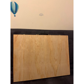 4K木製手提折合畫板箱 攜帶式畫板 外出水彩寫生適用