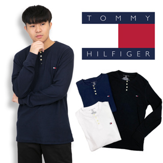 ⚡衝評 Tommy Hilfiger 長T 現貨 格紋布 中山領 薄長袖 縮口 長袖 T恤 保證正品~ #8665