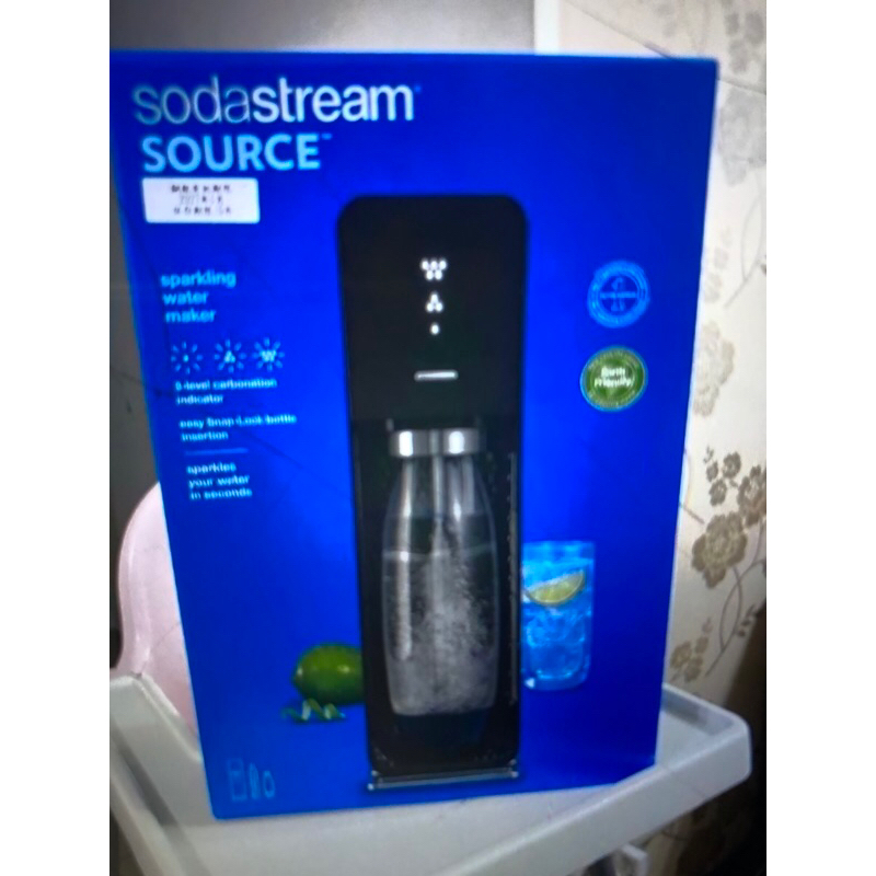全新sodastream氣泡水機 source黑色