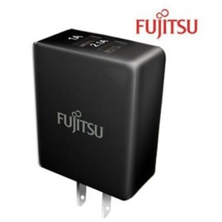 ♬ 【Fujitsu富士通】US-02 5V 3.1A USB 雙埠電源充電器 黑白兩色