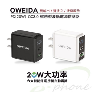 台灣製 液晶顯示20W PD雙孔快充頭 TypeC充電頭 充電器 PD快充頭 PD快充 適用 iPhone 15充電頭