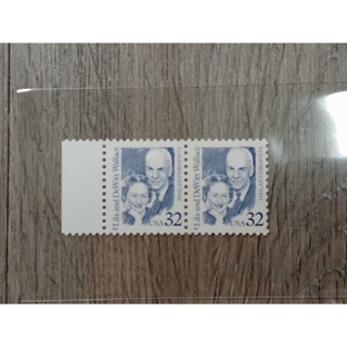 美國郵票23-每張0.32美元×2張-共0.64美元=19台幣（用匯率1：30算）