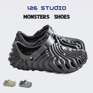 台灣公司貨 洞洞鞋 EVA 拖鞋 厚底 踩屎感 戶外 防水 monsters 厚實 一體成形