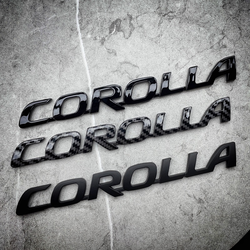 Corolla sport 後車標 字標 auris 車標 logo