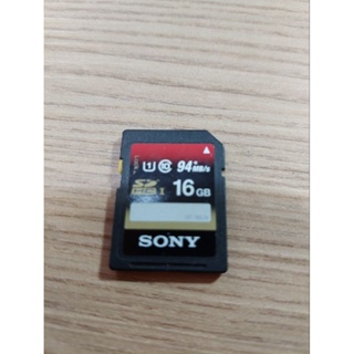 二手 Sony SDHC-Class10 16GB高速存取記憶卡 SF-16NX 公司貨 對應 SDHC 適用機種