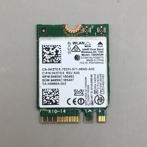 Intel	Wireless-AC 7265 7265NGW 二手筆電網卡-14