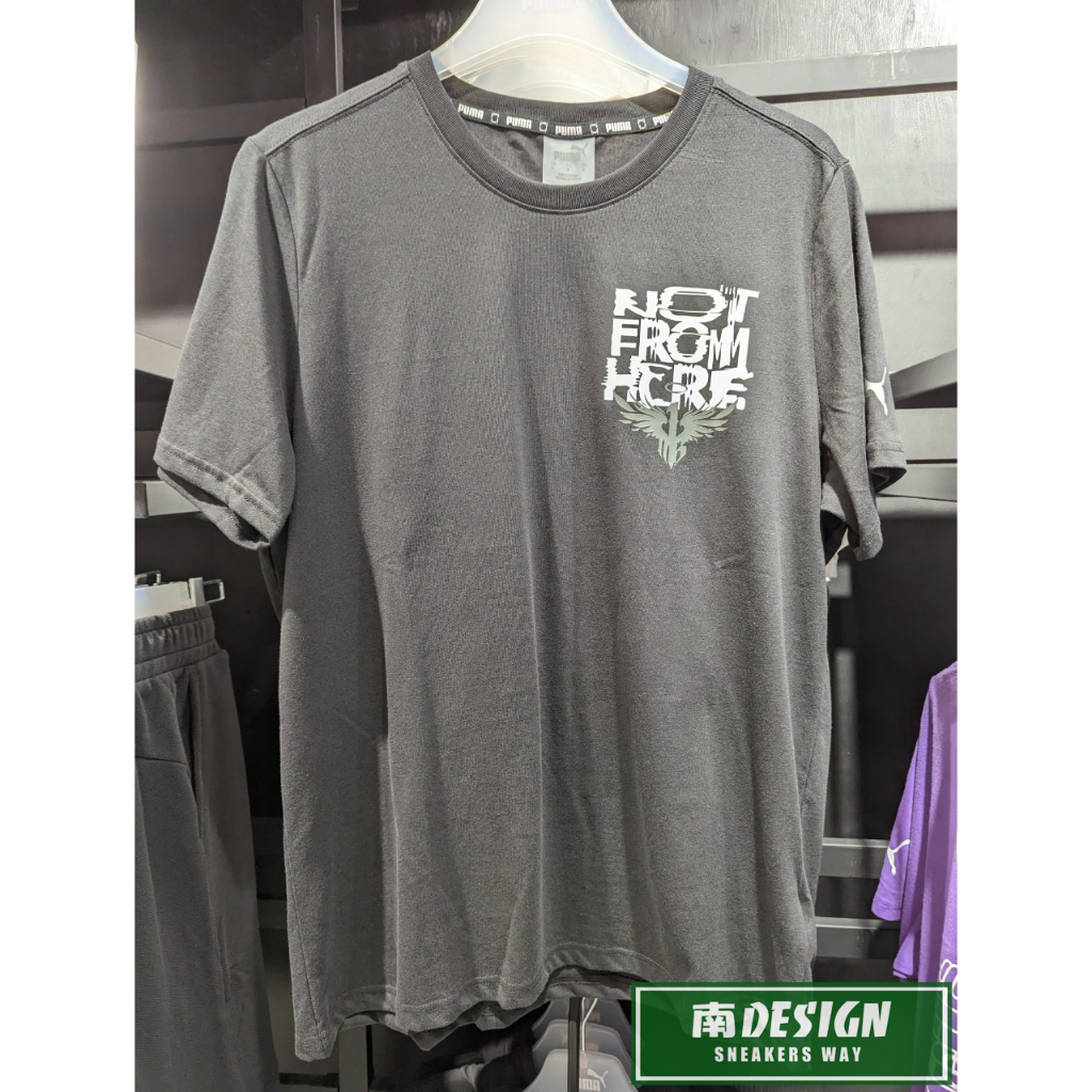 南🔥2023 6月 PUMA 籃球系列 MELO 短袖上衣 短T 寬鬆 印花 圖案 男款 黑 62171301