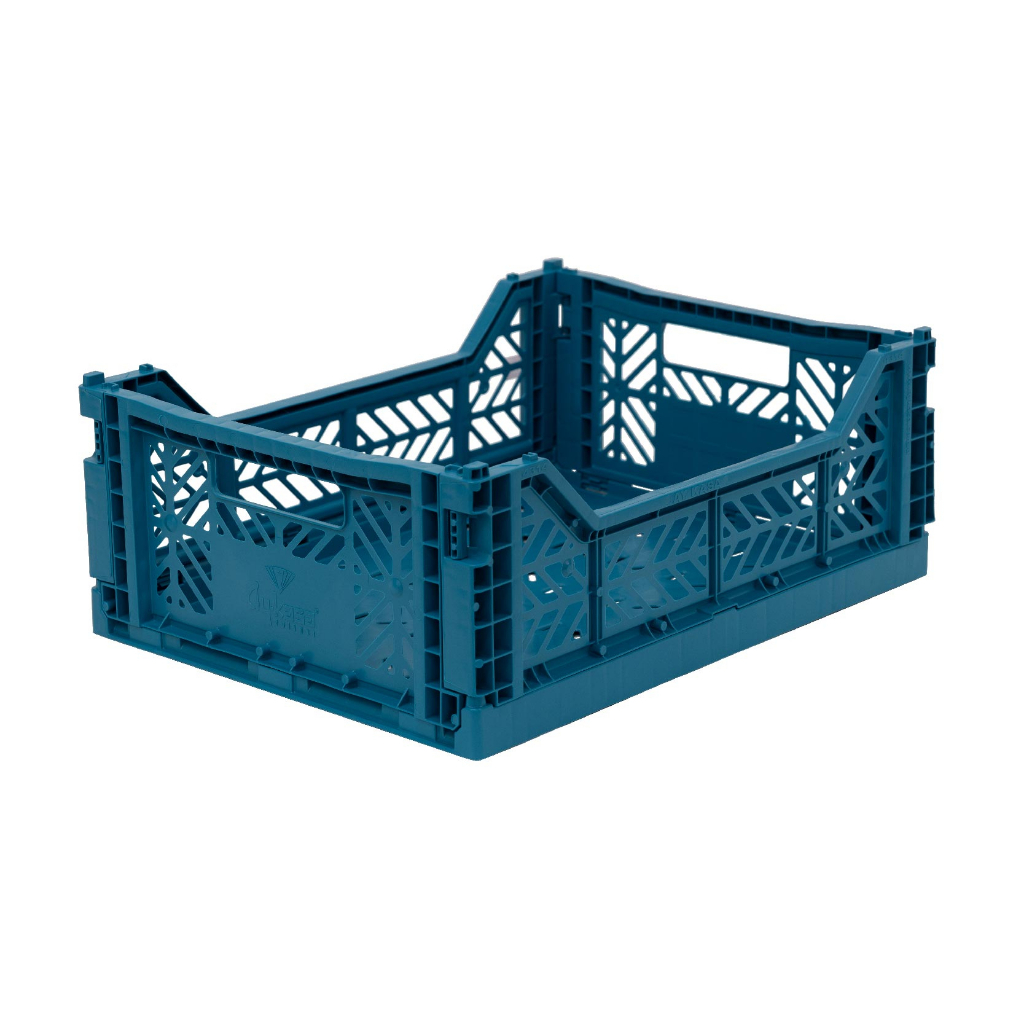 Aykasa土耳其折疊收納箱 M - 孔雀藍 ｜居家 、戶外、露營、野餐、收納、家具