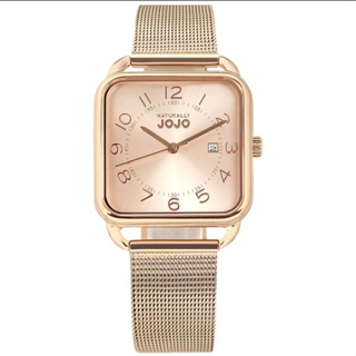 【NATURALLY JOJO】簡約時尚方型錶款 JO96930-13R 30mm 現代鐘錶