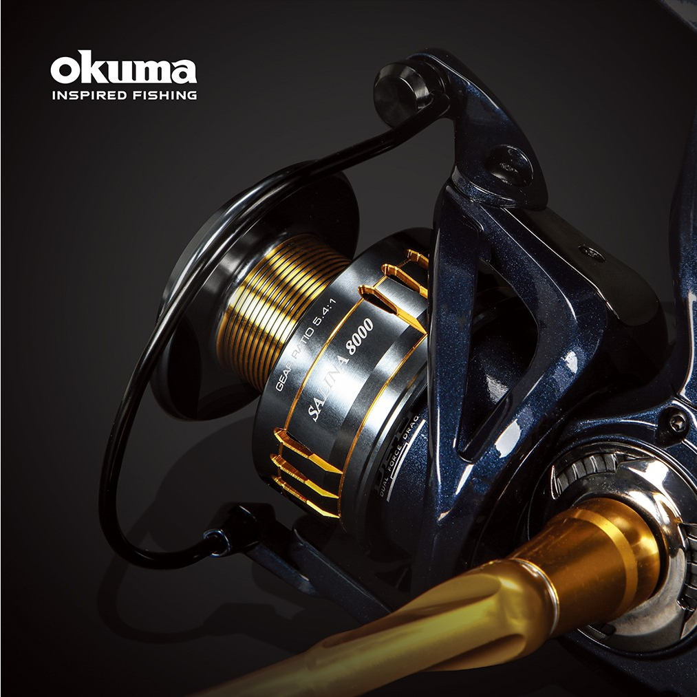 【海道】OKUMA 剎那 SALINA 三代 紡車捲線器 鋁合金丸型握把 海水 大物專用 磯釣 海釣 釣竿 龍膽 石斑