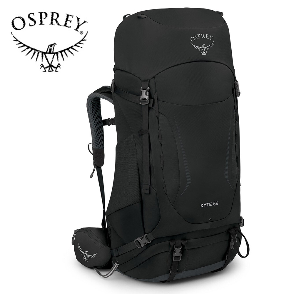 【Osprey 美國】KYTE 68 輕量登山背包 女款 黑色｜健行背包 背包旅行