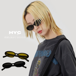 [HYC] 韓國 復古 INS 小眾 時髦 橢圓 小框 嘻哈炫酷 個性 百搭 辣妹貓眼 造型鏡框 瘦小臉 有色眼鏡 配件