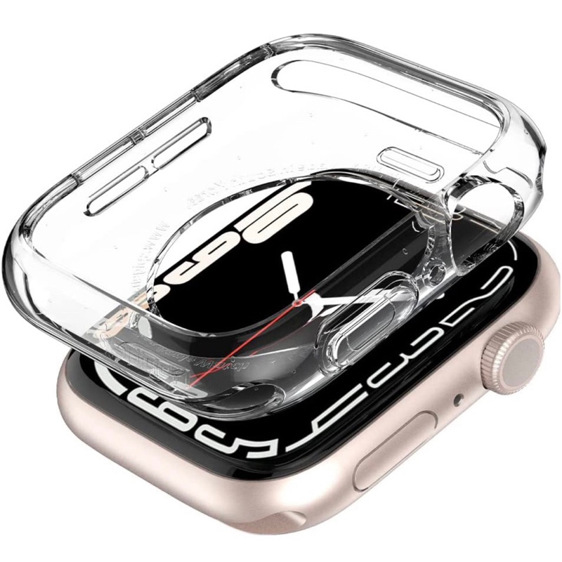 Spigen Apple Watch s8/7/6/SE-45mm透明保護殼