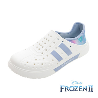 迪士尼 冰雪奇緣 女鞋 輕量洞洞鞋 Disney 白藍/FOKG37906/K Shoes Plaza