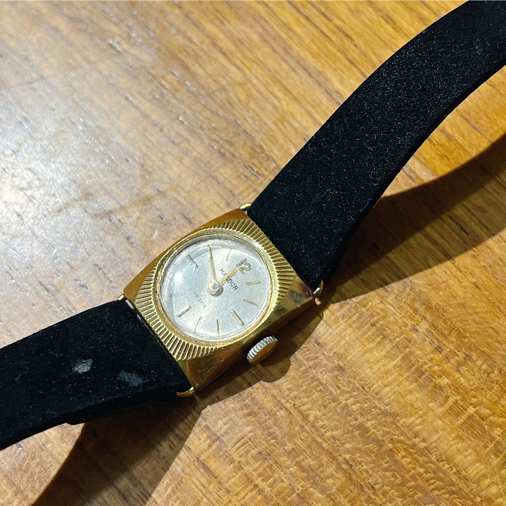 法國 MARDOR  小錶面古董機械錶 發條手錶 機械手錶 優雅小錶面 方形錶 功能正常
