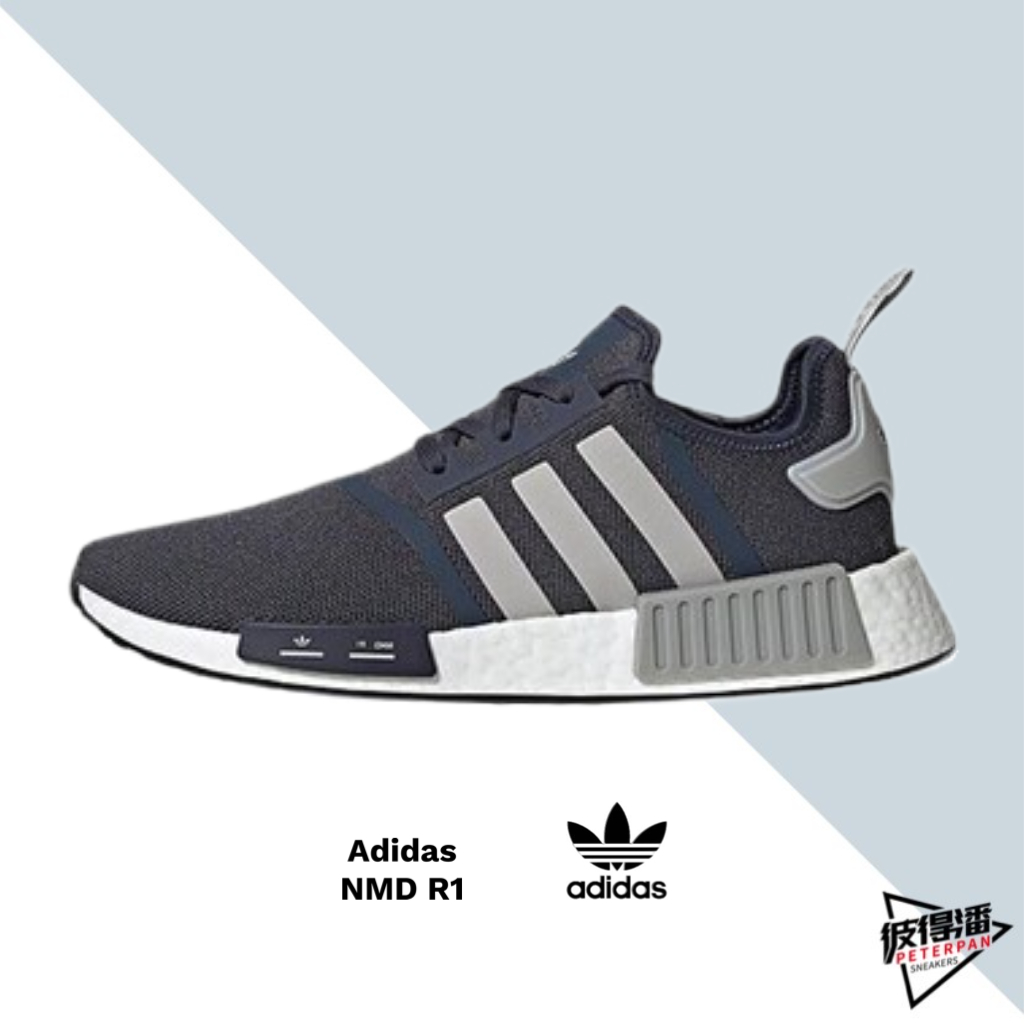 ADIDAS ORIGINALS NMD R1藍灰 男鞋 HQ4462【彼得潘】