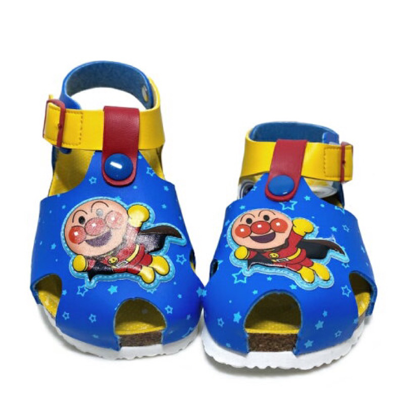 全新麵包超人童款氣墊包趾勃肯涼鞋 [80426] 藍黃 MIT台灣製造