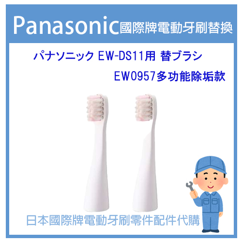 【有貨】日本國際牌 Panasonic EW-DS11 EWDS11 EW0957多功能除垢款 專用替換刷頭