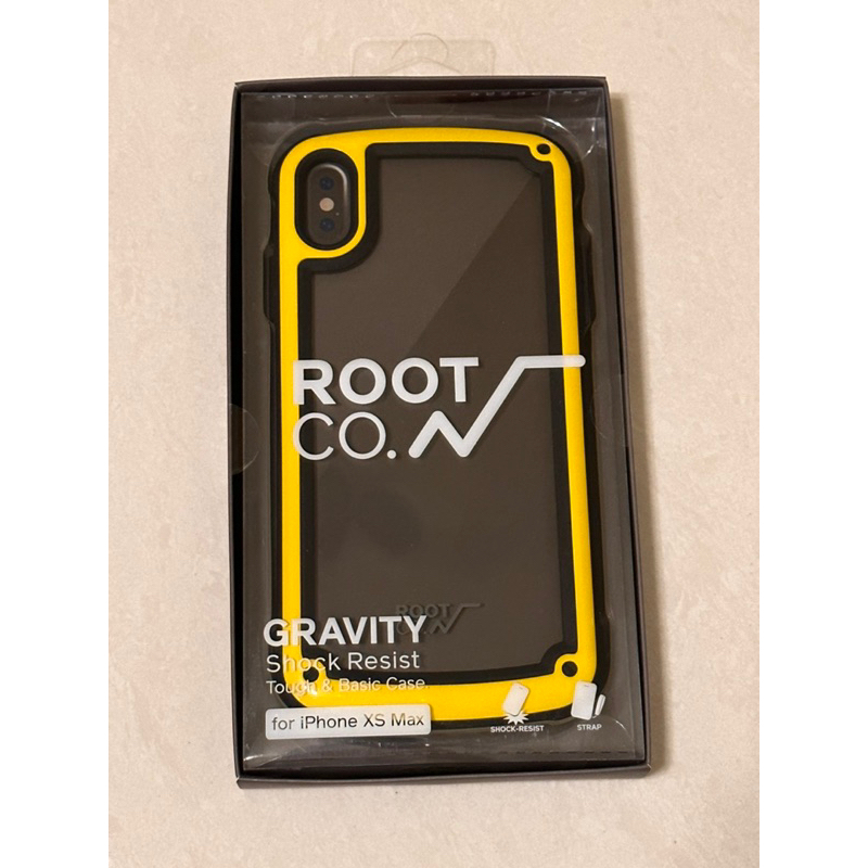 日本【ROOT CO.】GRAVITY iPhone XsMax 6.5吋 軍規防摔手機保護殼(黃) 日本購買 全新未拆