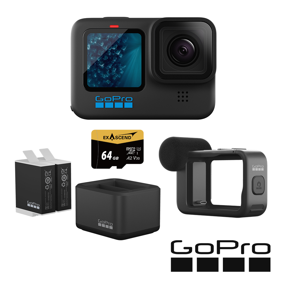 【GoPro】HERO 11 Black 套組 Vlog專業套組 CHDHX-111-RW 正成公司貨