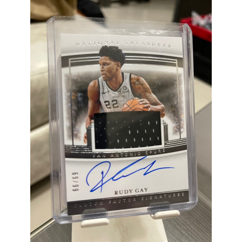 Panini 大國寶 Rudy Gay 球衣簽名卡 卡面簽 69/99