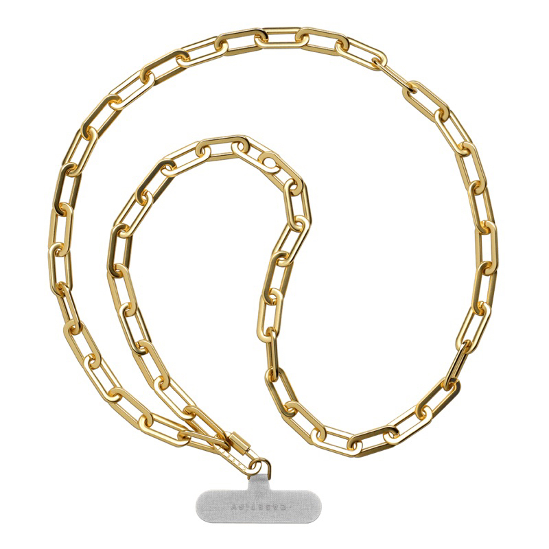 Casetify-金鍊手機繩-Metal Chain Cross-body Strap - Matte Gold