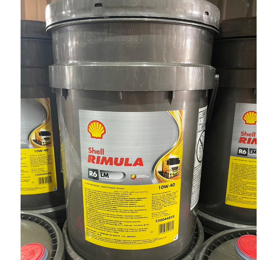 《油工坊》SHELL RIMULA R6 LM 10W40 20L 商用柴油車  合成機油 5期 環保