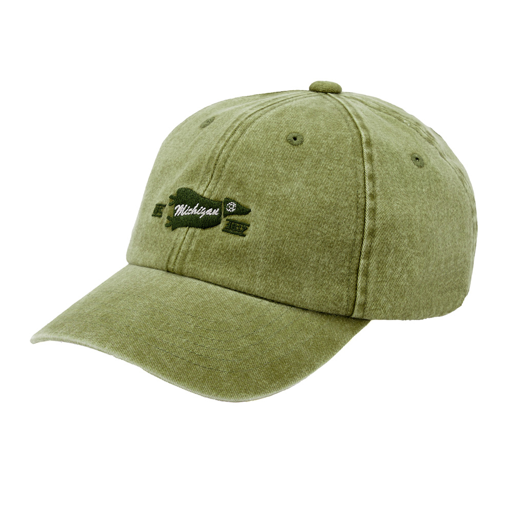 NCAA 帽子 密西根 淺綠 旗幟 刺繡 水洗 老帽 棒球帽 7325187471