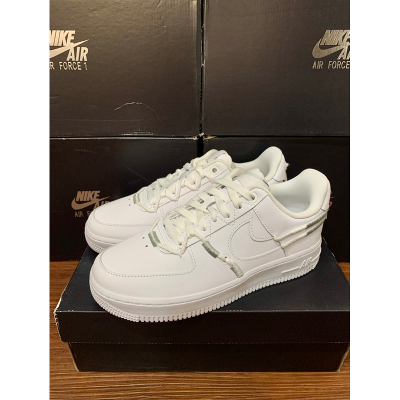 （現貨）Nike Air Force 1 白銀 全白 抽繩 板鞋 仙女鞋 DH4408-101