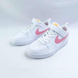 NIKE Court Borough LOW 2 中童休閒鞋 BQ5451124 白x粉勾【iSport愛運動】