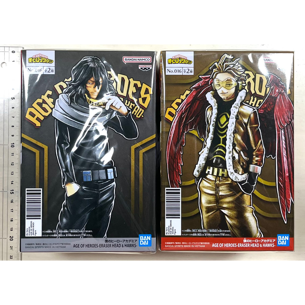我的英雄學院 日版 霍克斯 相澤消太 公仔 AGE OF HEROES-ERASER HEAD＆HAWKS-