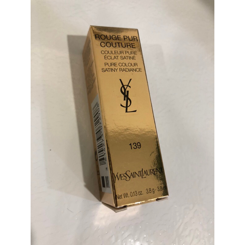 YSL口紅 #139 已過效期（2023/01）全新未使用 YSL 限量奢華緞面唇膏 雪融玫瑰茶奶昔3.8g