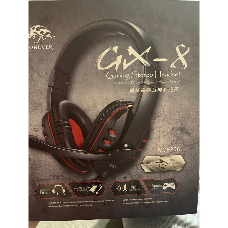 全新[RONEVER]GX-8專業電競耳機麥克風