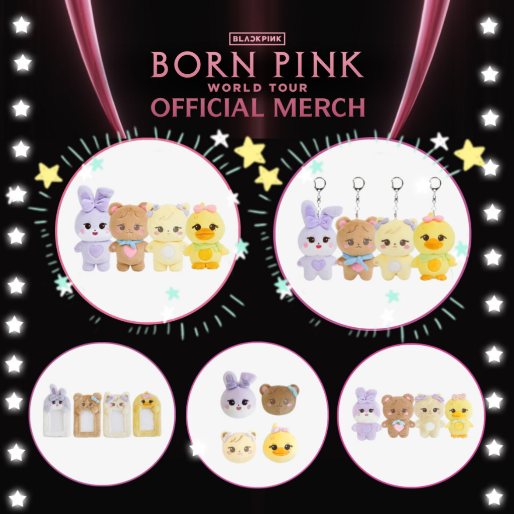 KMUSIC🎙BLACKPINK BORN PINK WORLD TOUR 成員角色娃娃公仔 迷你鑰匙圈 壓力球周邊商品